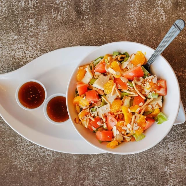 Asian Sesame Ginger Chicken Salad.